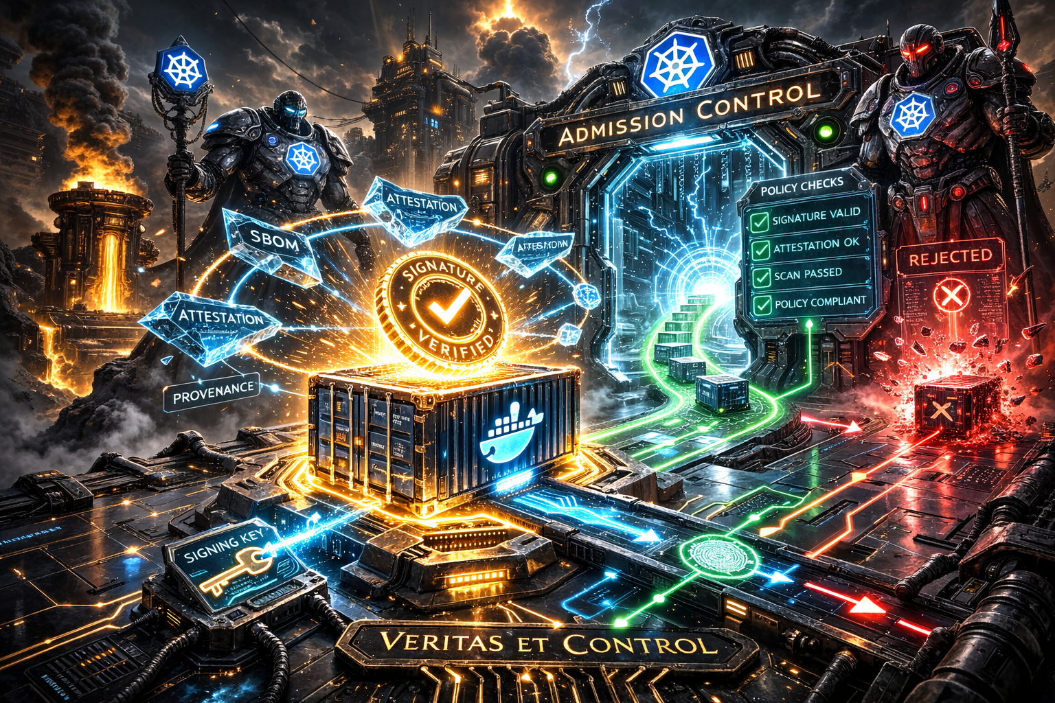 imaginary docker pipeline in a forge