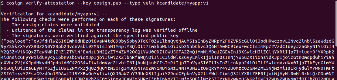 proof that the signed vuln attestation got copied to dockerhub