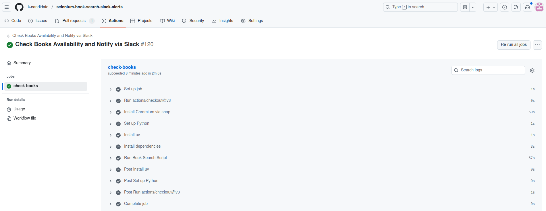 GHA without any changes