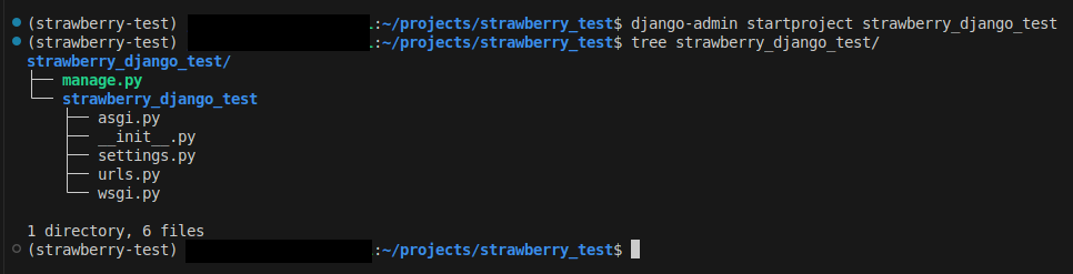 Django project files
