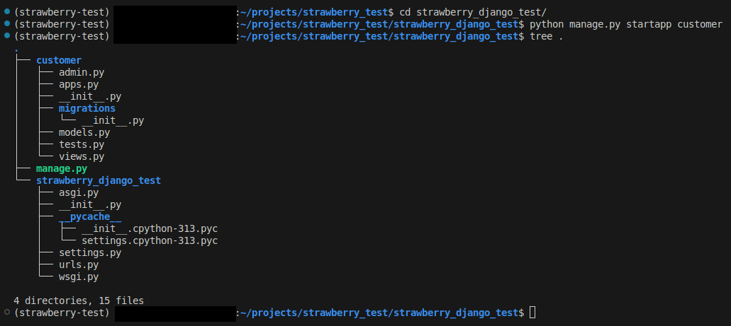 Django app files