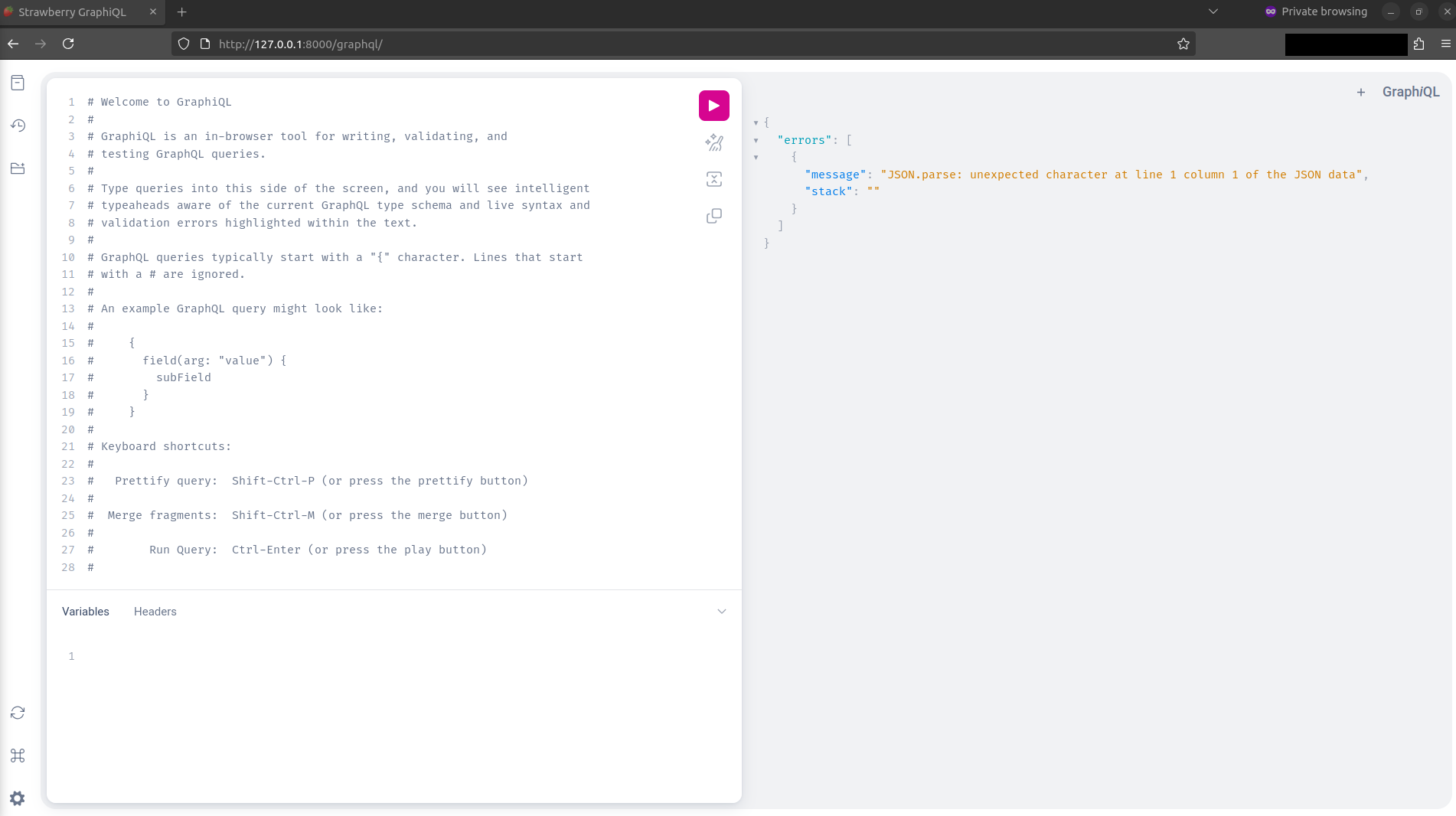 GraphQL Playground